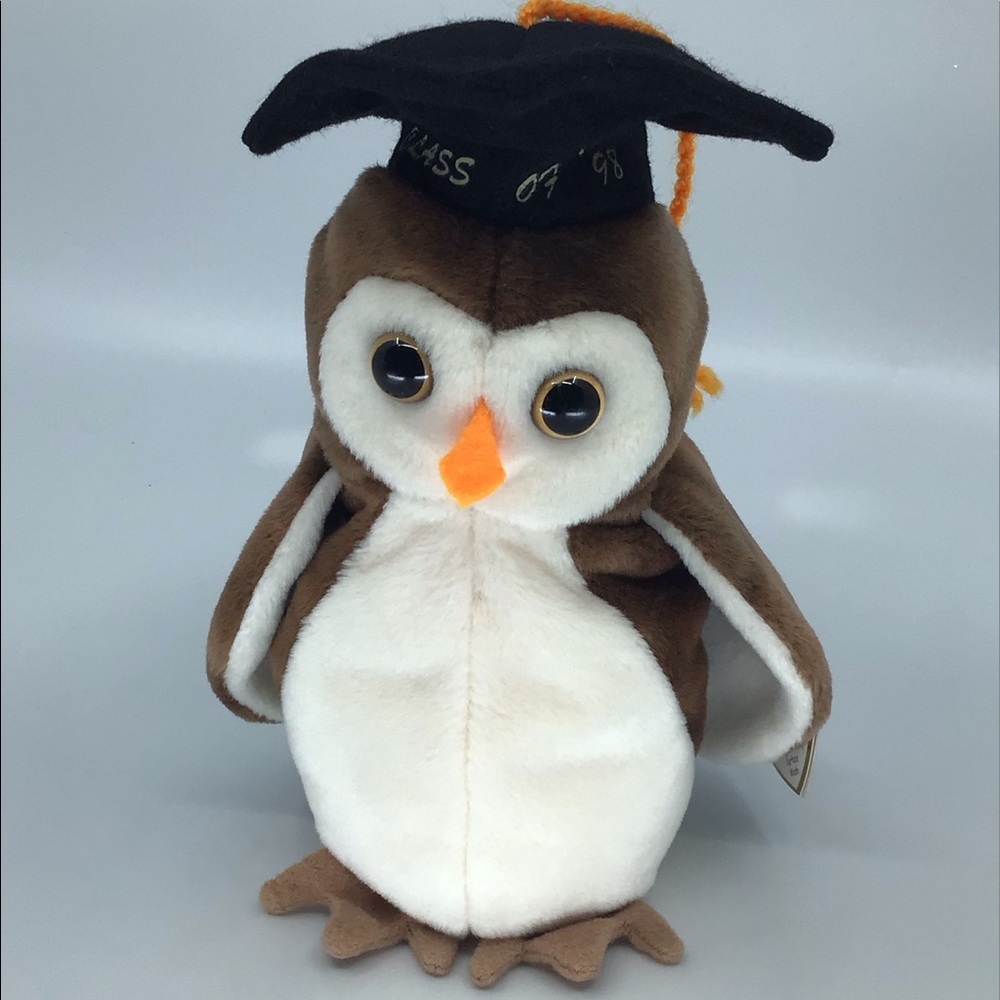 Wise the owl class of 98 Beanie Baby
